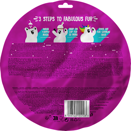Haarmaske Unicorn, Hair mask + cap Bear Fruits