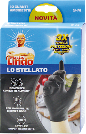Guanti in nitrile Lo Stellato taglia S-M Mastro Lindo