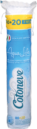 Bombažne blazinice Aqua Life 80 + 20 gratis Cotoneve