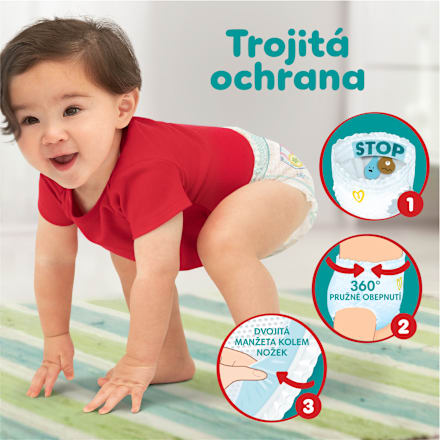 plenkové kalhotky Jumbo Pack, velikost 5 Pampers active baby