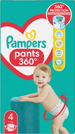 Scutece chiloțel Mega Box, numărul 4, 9-15 kg Pampers