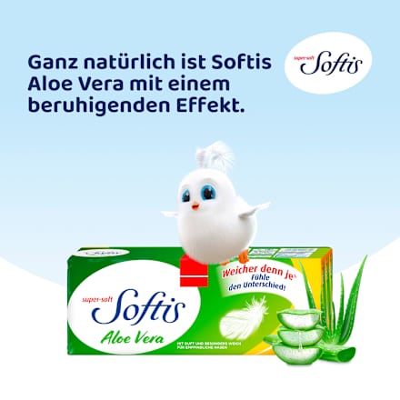Taschentücher super-soft Aloe Vera (15x9 St) Softis