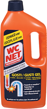 Gel za odmaševanje odtokov Professional WC NET