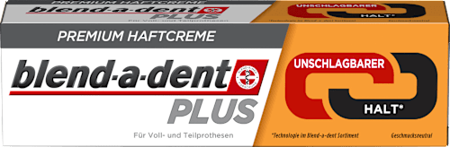 Haftcreme unschlagbarer Halt, fluoridfrei blend-a-dent