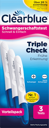 Schwangerschaftstest Triple Check Frühe Erkennung 3 Tests Clearblue