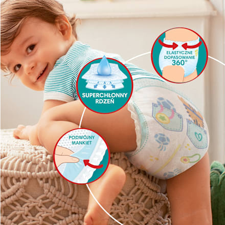 Pieluchomajtki rozmiar 5, 12-17 kg Pampers