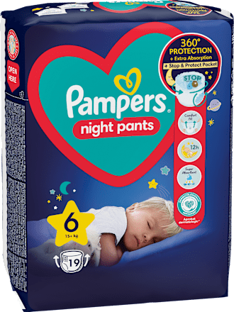 plenkové kalhotky Night, velikost 6 Pampers night pants