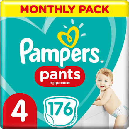 Pelene-gaćice jumbo pack, vel. 4 (9 – 15 kg Pampers active baby