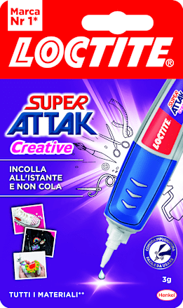 Super Attack Creative colla istantanea con applicatore a penna Loctite