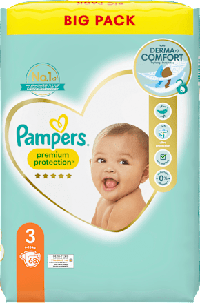 Windeln Premium Protection Gr. 3 Midi (6-10 kg), Big Pack Pampers