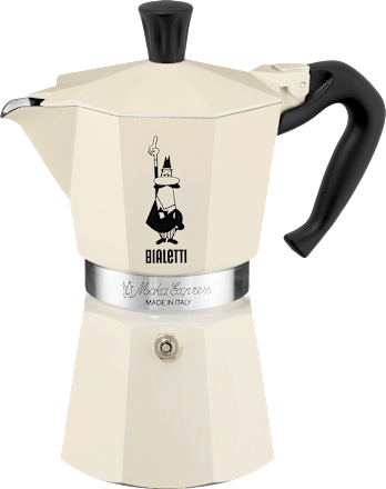 Bialetti Moka Express Classic (270ml), creme/schwarz Dekorieren & Einrichten