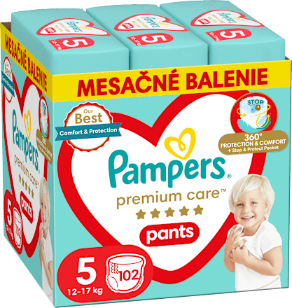 Бебешки гащички, размер 5 (12-17 kg) Pampers Premium Care