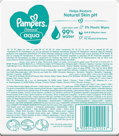 Feuchttücher aqua (15x48 St) Pampers Harmonie