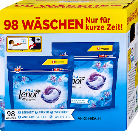 Vollwaschmittel Pods Aprilfrisch Lenor