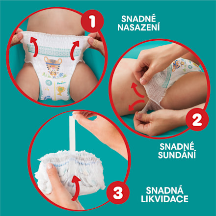 plenkové kalhotky, měsíční box, velikost 4 Pampers active baby