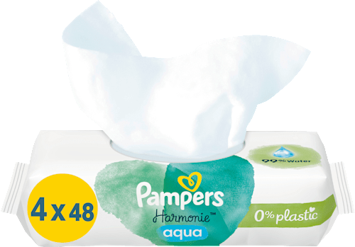 Feuchttücher aqua (4x48 St) Pampers Harmonie