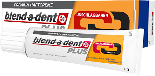 Haftcreme unschlagbarer Halt, fluoridfrei blend-a-dent