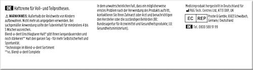 Haftcreme unschlagbarer Halt, fluoridfrei blend-a-dent