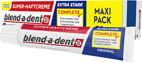 Haftcreme Complete Original extra stark blend-a-dent