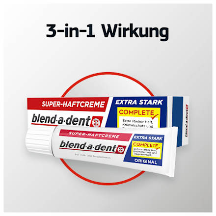 Haftcreme Complete Original extra stark blend-a-dent