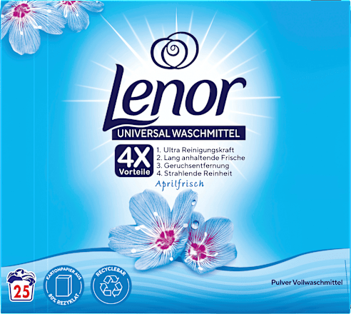 Vollwaschmittel Pulver Aprilfrisch Lenor