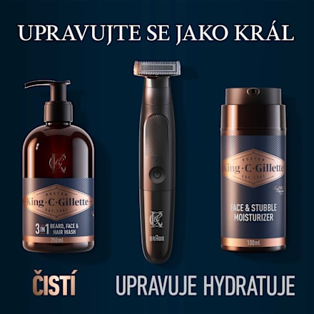 šampon na vousy King. C. Gillette