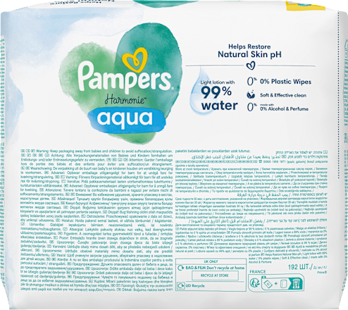 Feuchttücher aqua (4x48 St) Pampers Harmonie