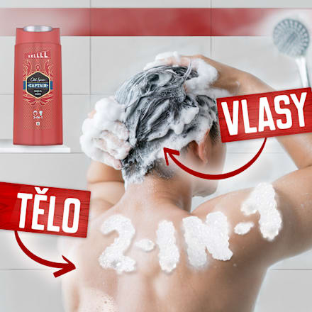 sprchový gel Captain 3 v 1 Old Spice