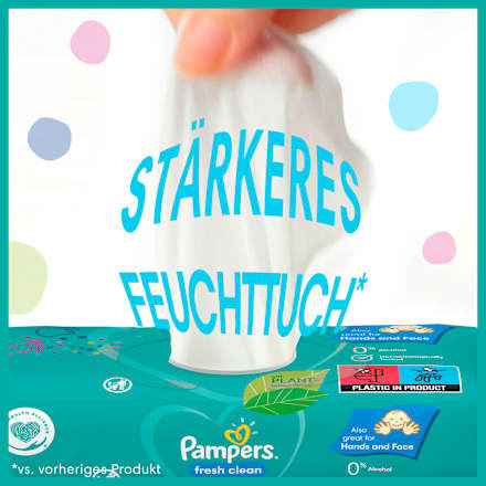 fresh clean Feuchttücher Pampers