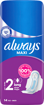 Maxi-Binden Long mit Flügeln always