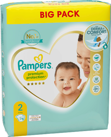 Windeln Premium Protection Gr. 2 Mini, New Baby (4-8 kg), Big Pack Pampers