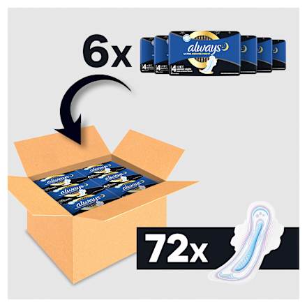Ultra Secure Night Binden mit Flügeln Sparpackung always