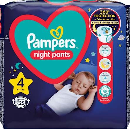 plenkové kalhotky Night, velikost 4 Pampers night pants