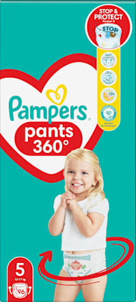 Scutece chiloțel Mega Box, numărul 5, 12-17 kg Pampers