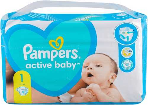 Pelene, veličina 1 (2-5 kg) Pampers active baby