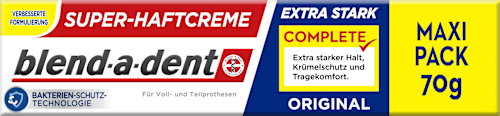 Haftcreme Complete Original extra stark blend-a-dent