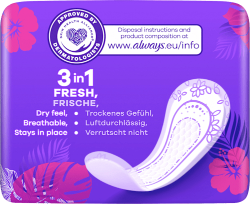 Slipeinlagen Normal to go mit Frischeduft always