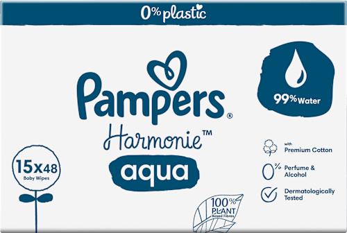 Feuchttücher Harmonie Aqua (15x48 St) Pampers Harmonie
