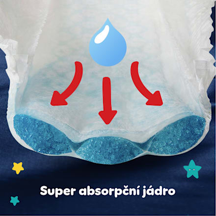 plenkové kalhotky Night, velikost 5 Pampers night pants