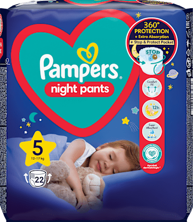plenkové kalhotky Night, velikost 5 Pampers night pants