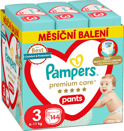 plenkové kalhotky Premium Care, velikost 3 Pampers Premium Care