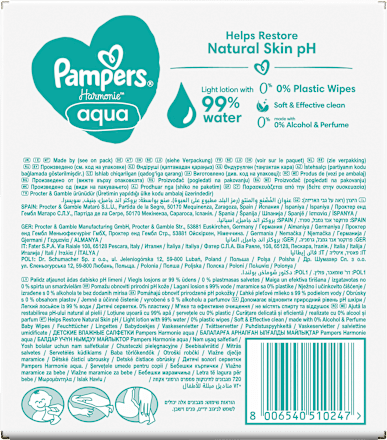 Feuchttücher aqua (15x48 St) Pampers Harmonie