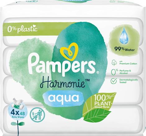 Feuchttücher aqua (4x48 St) Pampers Harmonie
