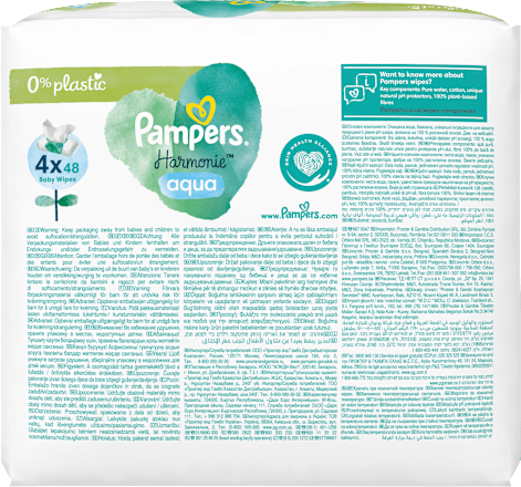 Feuchttücher aqua (4x48 St) Pampers Harmonie