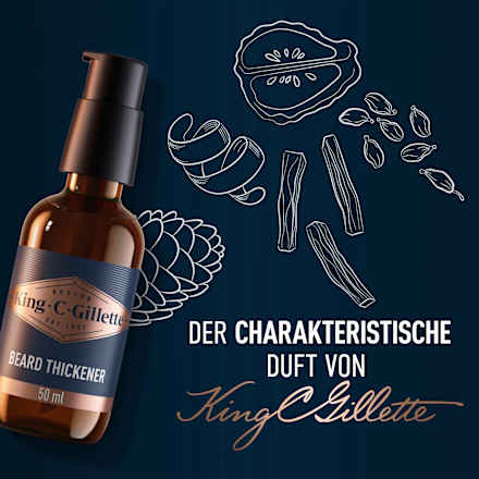 Bartvolumen Serum King. C. Gillette