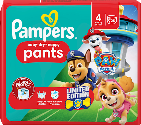 Baby Pants Baby Dry Gr.4 Maxi (9-15 kg) Limited Edition Paw Patrol Pampers