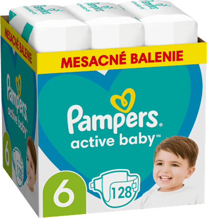 Plienky veľkosť 6 (13 - 18 kg) Monthly Box Pampers active baby