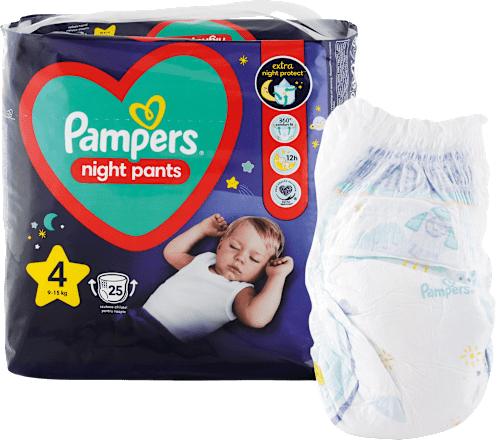 night pants pelene-gaćice za noć vel.4 (9 - 15 kg) Pampers night pants