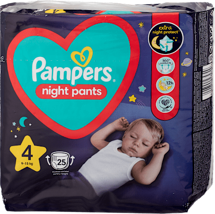 night pants pelene-gaćice za noć vel.4 (9 - 15 kg) Pampers night pants
