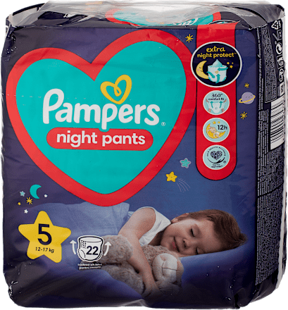 night pants pelene-gaćice za noć vel. 5 (12 - 17 kg) Pampers night pants